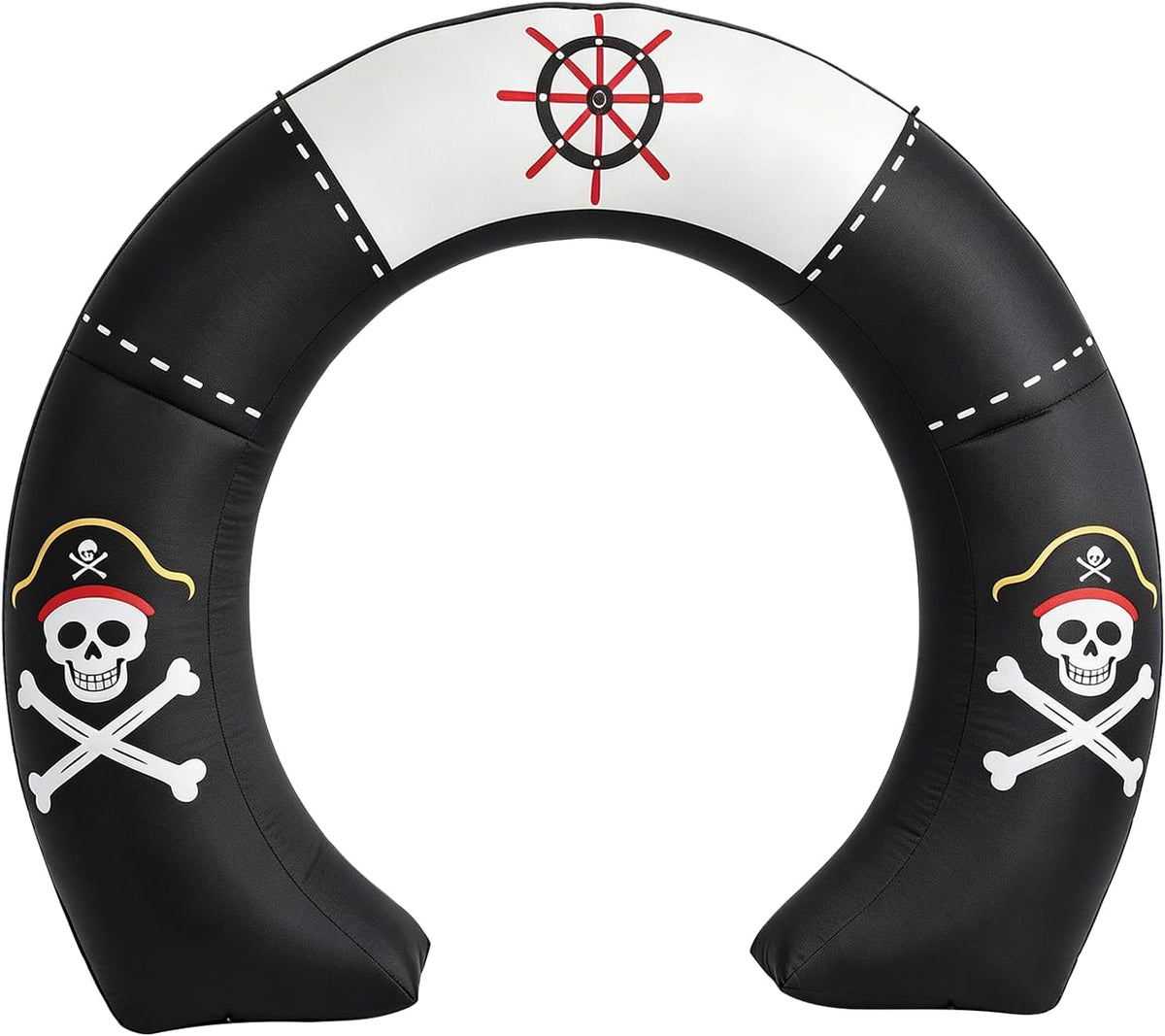 8.2 ft Pirate Skull Halloween Archway Inflatable, Lighted