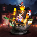 7 ft Pirate Ship with Skeletons Halloween Inflatable