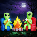 6 ft Aliens Roasting Marshmallows Halloween Inflatable