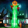 12 ft Pumpkin Skeleton Man Halloween Inflatable