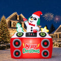 6 ft Snowman DJ Christmas Inflatable with Music and LED Lights