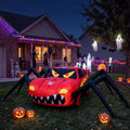 14.8 ft Giant Red Spider Car Halloween Inflatable, LED