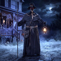74.8 in Animated Plague Doctor Halloween Prop, Sound-Activated