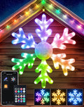 32 in Smart LED Snowflake Window Light, App Control